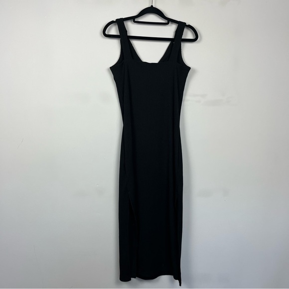 NWT WALTER BAKER BROOKLYN SLEEVELESS RIBBED MIDI DRESS IN BLACK SIZE MEDIUM - Picture 11 of 16